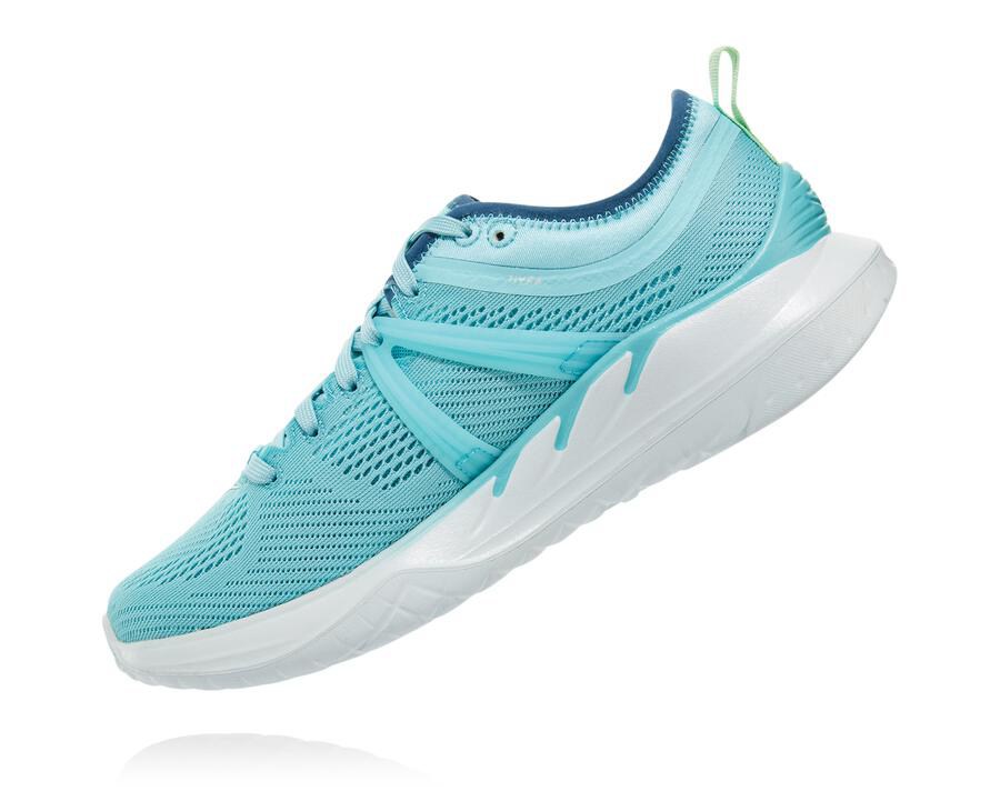 Hoka Australia One One Tivra - Womens Running Shoes Blue/White - MOXAH-5298